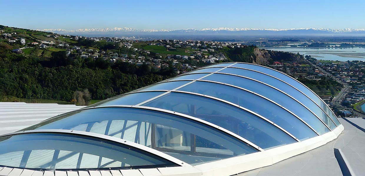 Skylight Glass - TemperShield - Bent Architectural Glass